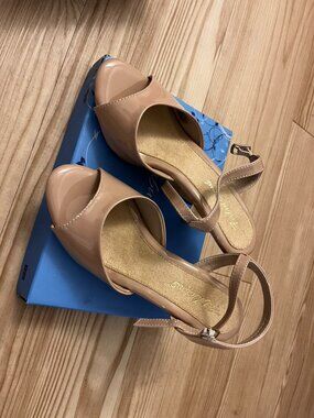 Shoefreaks Belle-309 nude leather